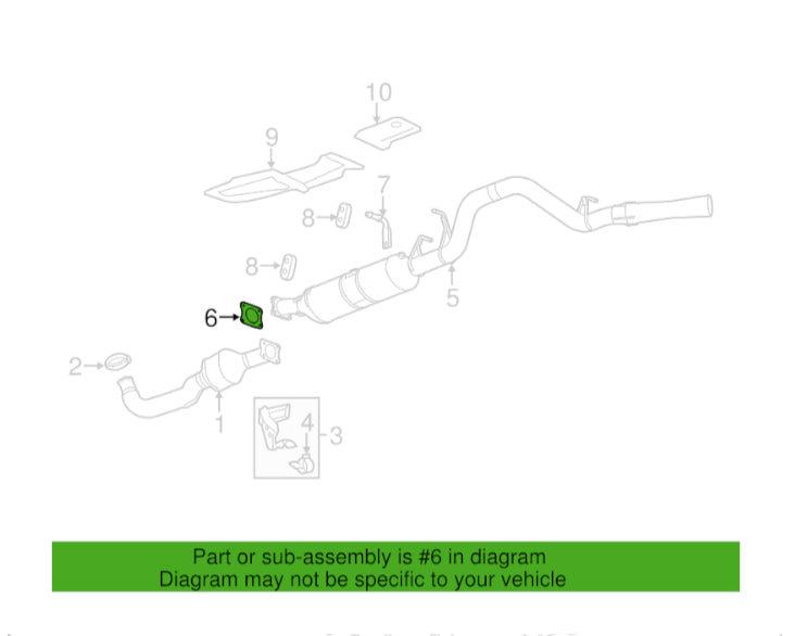 GM OEM 2001-2025 GM Seal exhaust  - 37183442